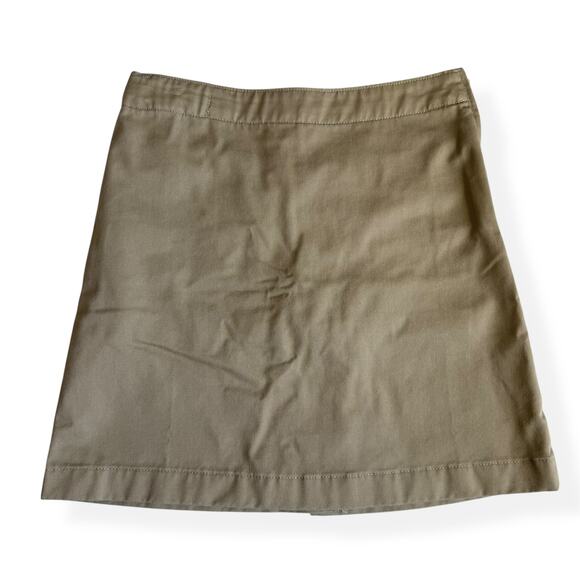 Lands End Girls Khaki Chino Skort 7 - Picture 1 of 9